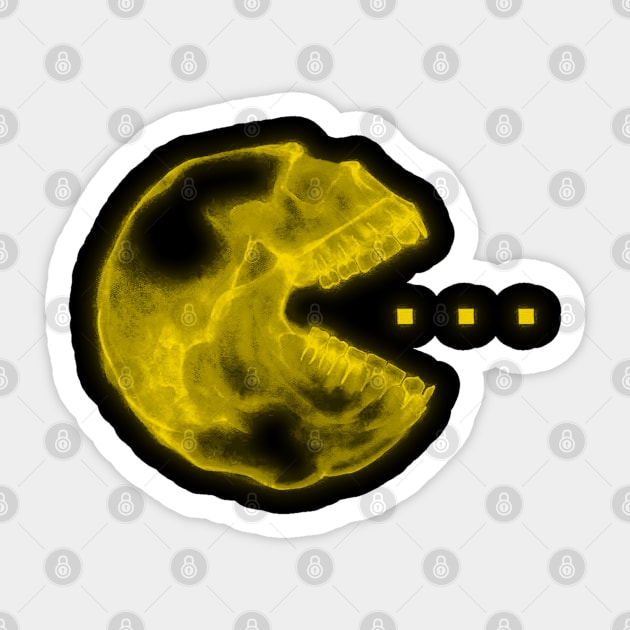 The Pacman Sticker by Astroman_Joe